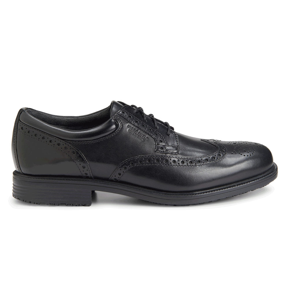 Rockport Finskor Herr Svarta - Lead The Pack Waterproof Wingtip - ZUNTE8531